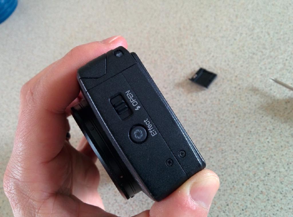 Effects button screw