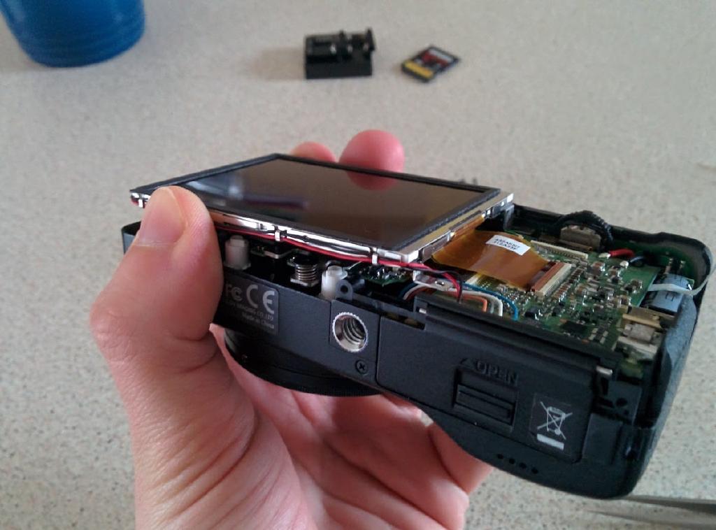 Remove screen screws